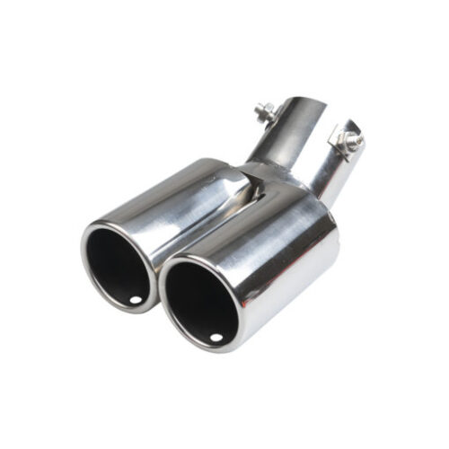 Twin Round Angled Exhaust Tip