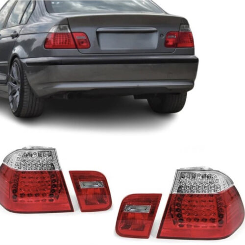 LED Tail Lights set for BMW E46 (01-05) Sedan, clear