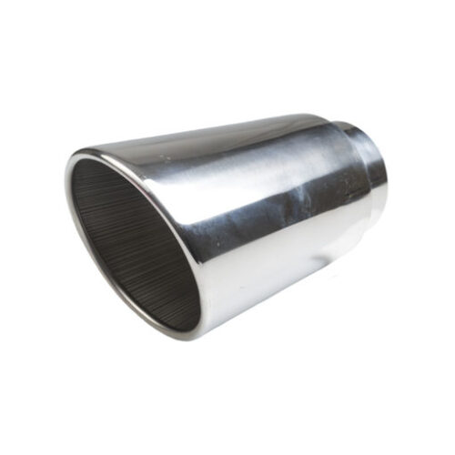 Circular Rolled Slash Cut Exhaust Tip